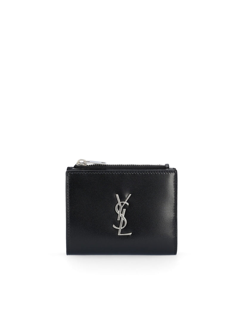 Saint Laurent Card holder with metal logo