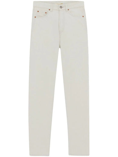 Slim fit jeans in chalk white denim