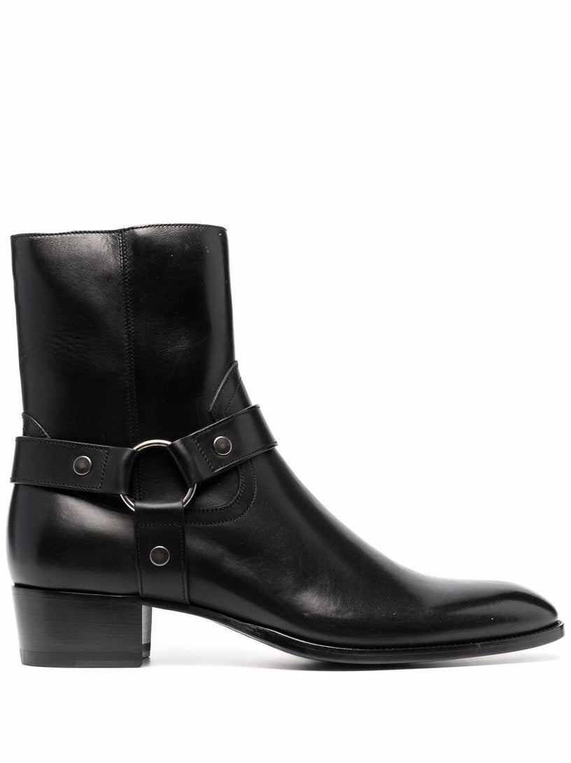 Saint Laurent Wyatt harness boots