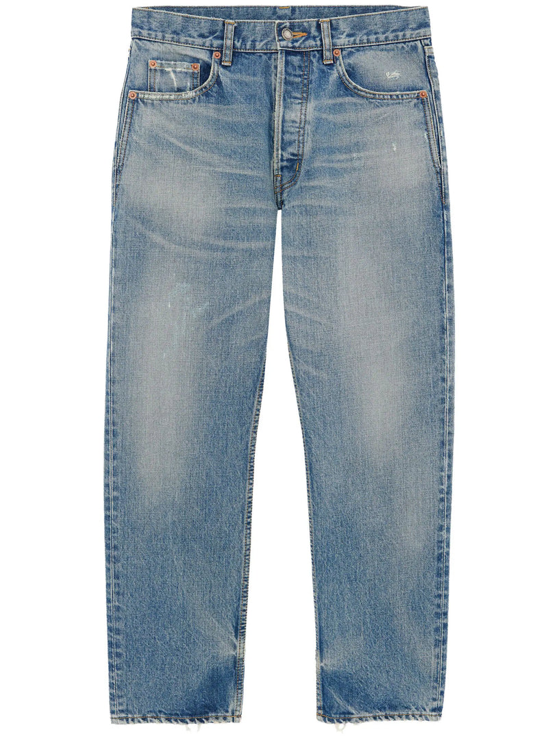 Saint Laurent Mick jeans in charlotte blue denim