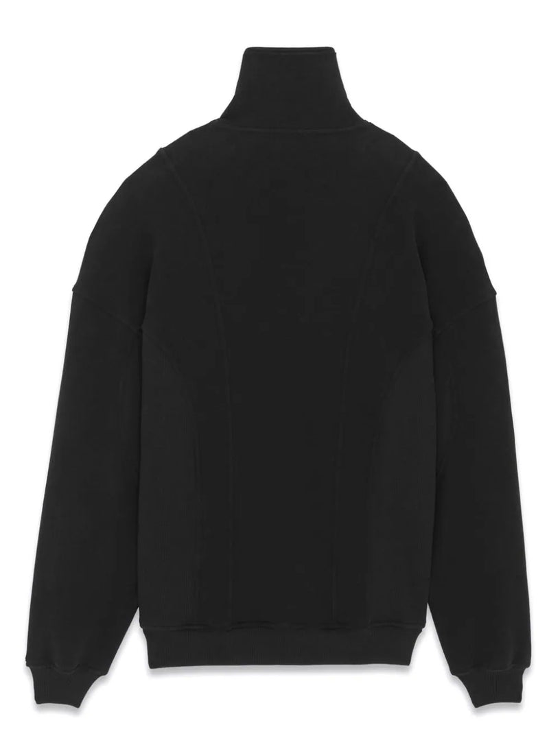 Saint Laurent sweatshirt with half zip closure