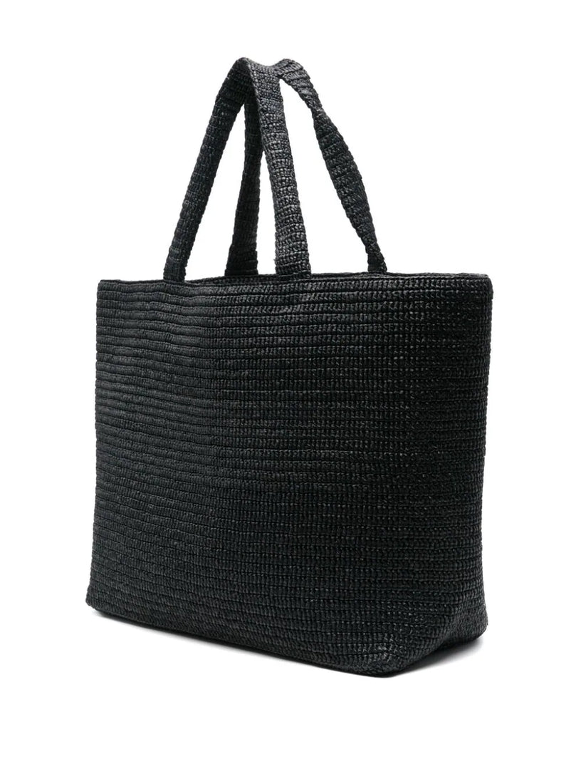 Saint Laurent raffia tote bag