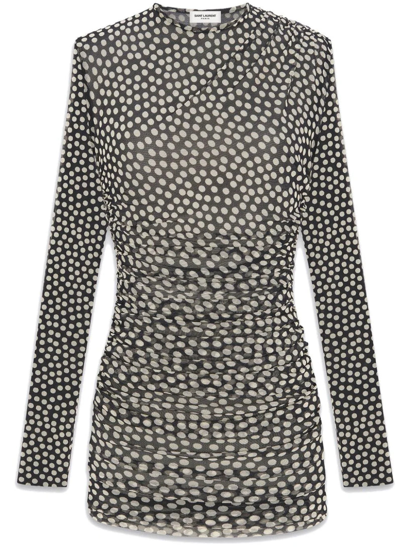 Saint Laurent Ruched dress