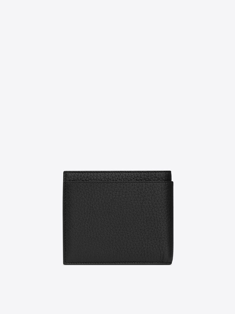 Saint Laurent Paris East/West wallet with coin purse in hammered leather