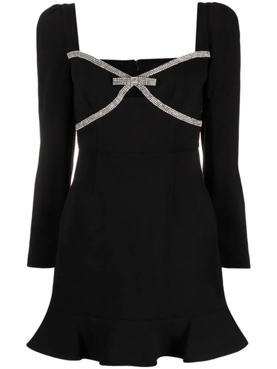 Diamante Bow Mini Dress