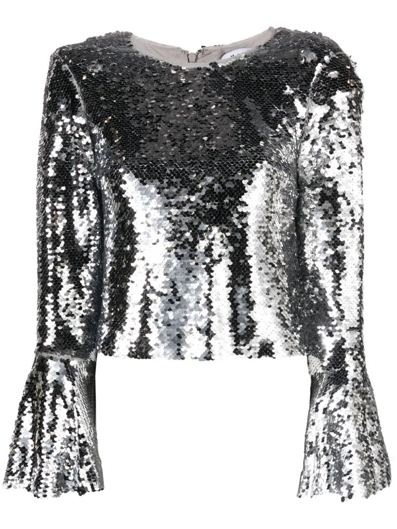 SELF PORTRAIT Sequin top