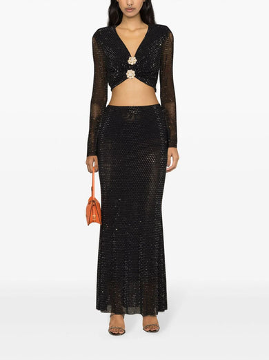 Rhinestone Maxi Skirt