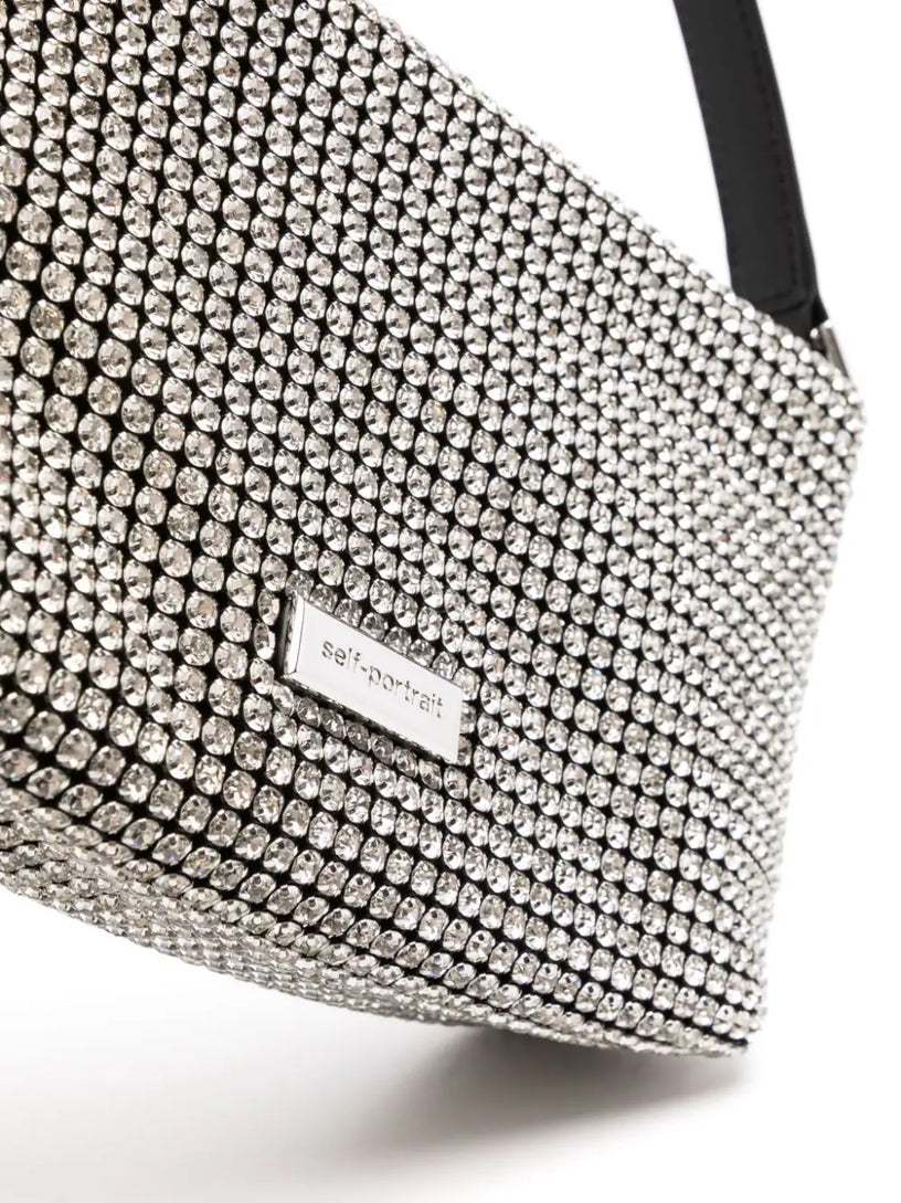 Diamante small hobo bag