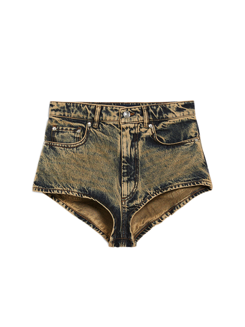 Sportmax Denim micro shorts