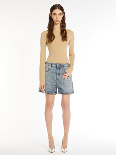 Ovale Denim Bermuda shorts