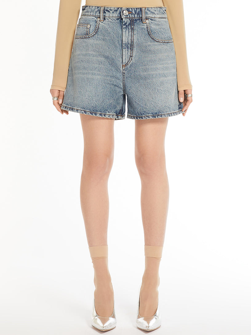 Ovale Denim Bermuda shorts