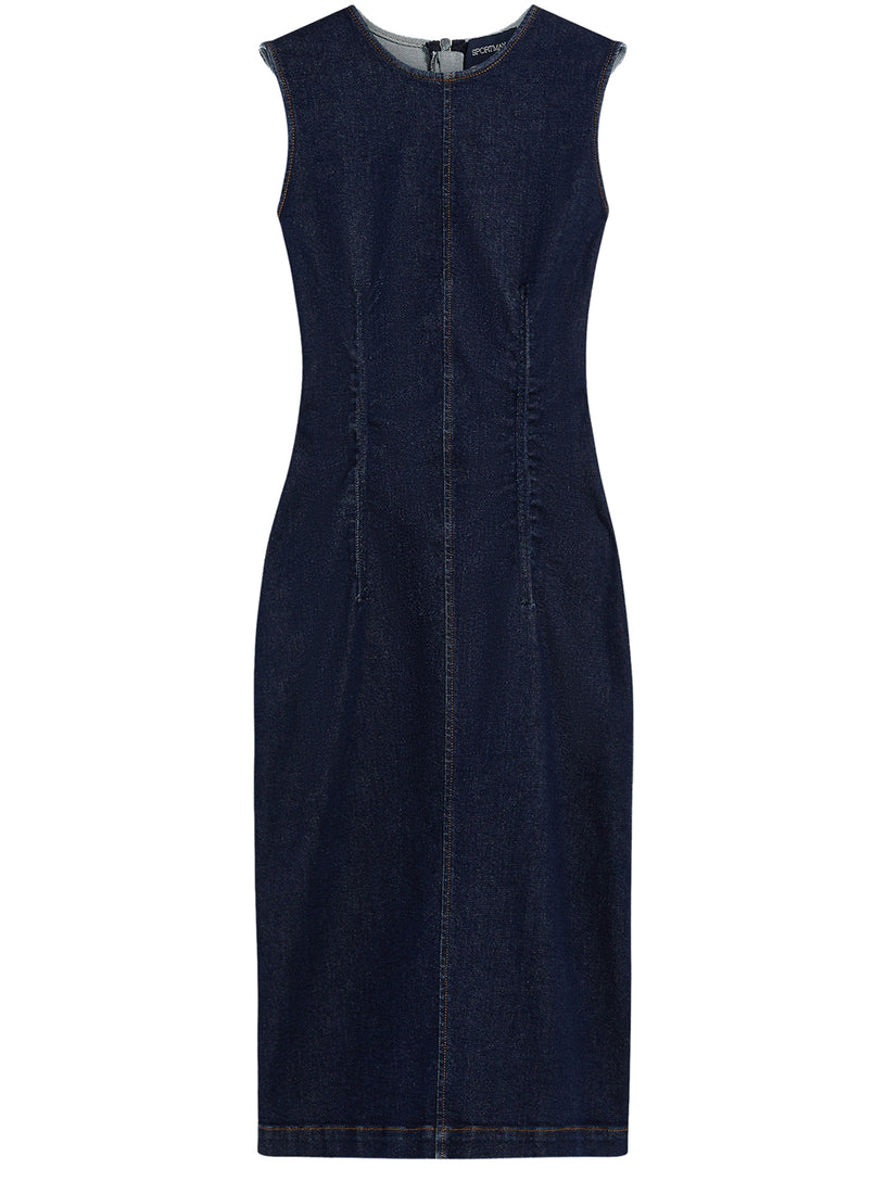 Sleeveless denim dress