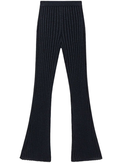 Lurex Rib Knit Trousers