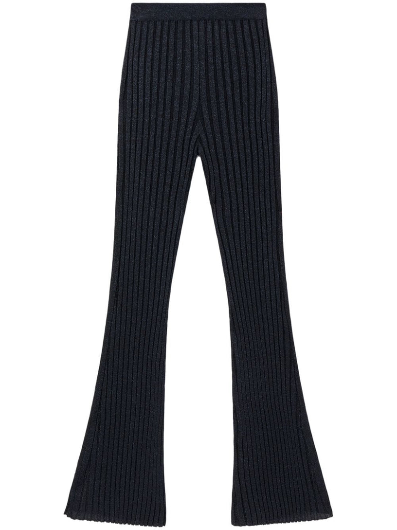 Lurex Rib Knit Trousers