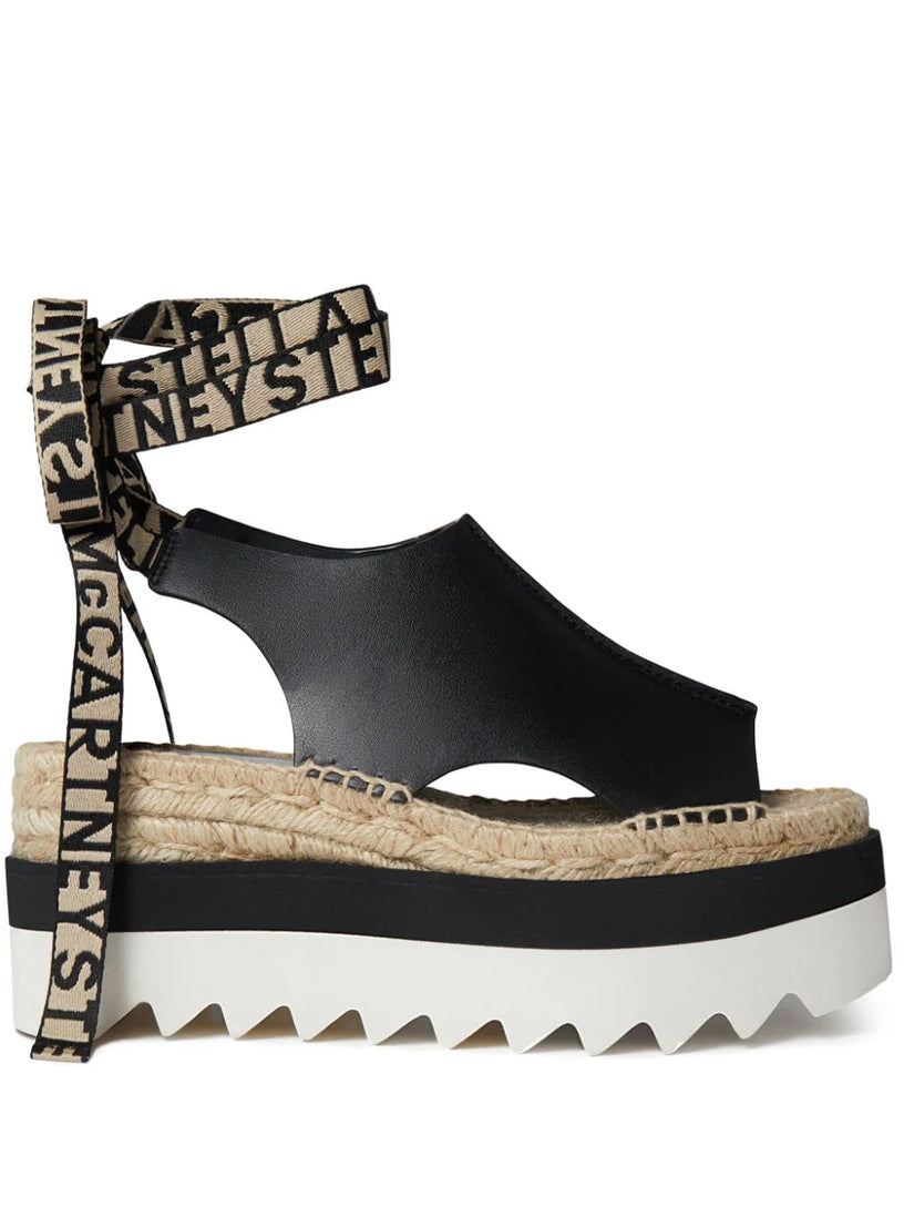 STELLA McCARTNEY Gaia peeptoe platform espadrilles