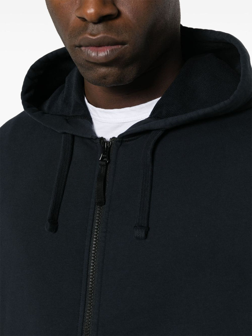 Full-zipper hooded sweatshirt