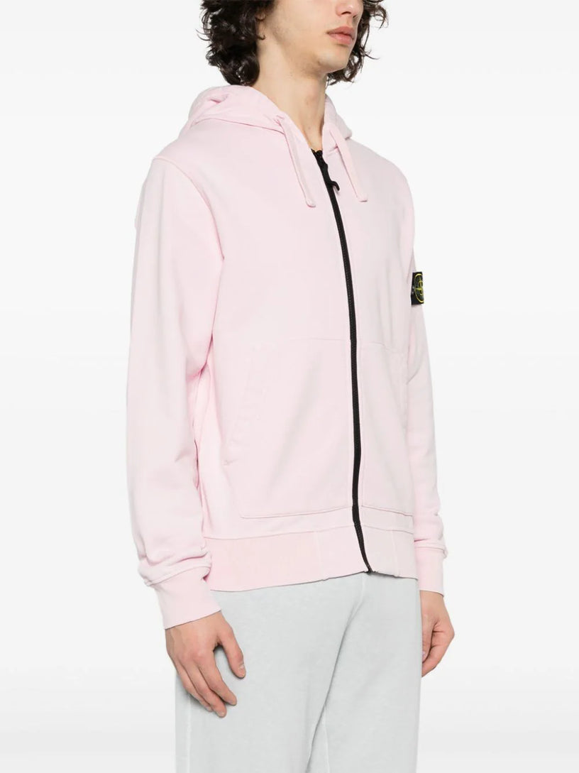 Full-zipper hooded sweatshirt