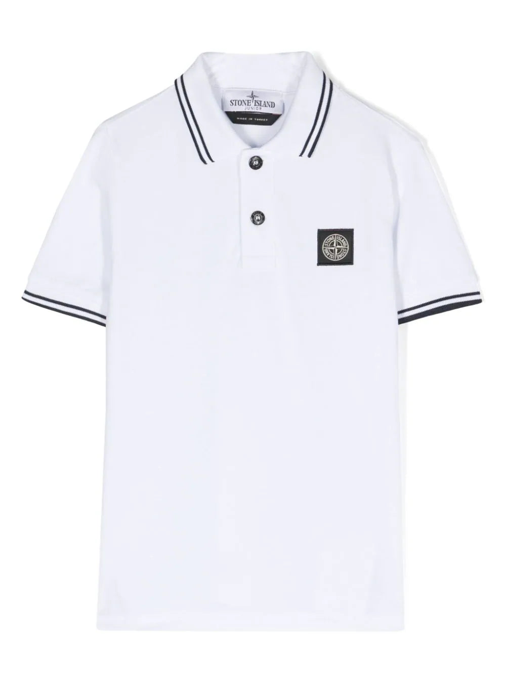 Short sleeve polo shirt STONE ISLAND Kids Bianco Grifo210