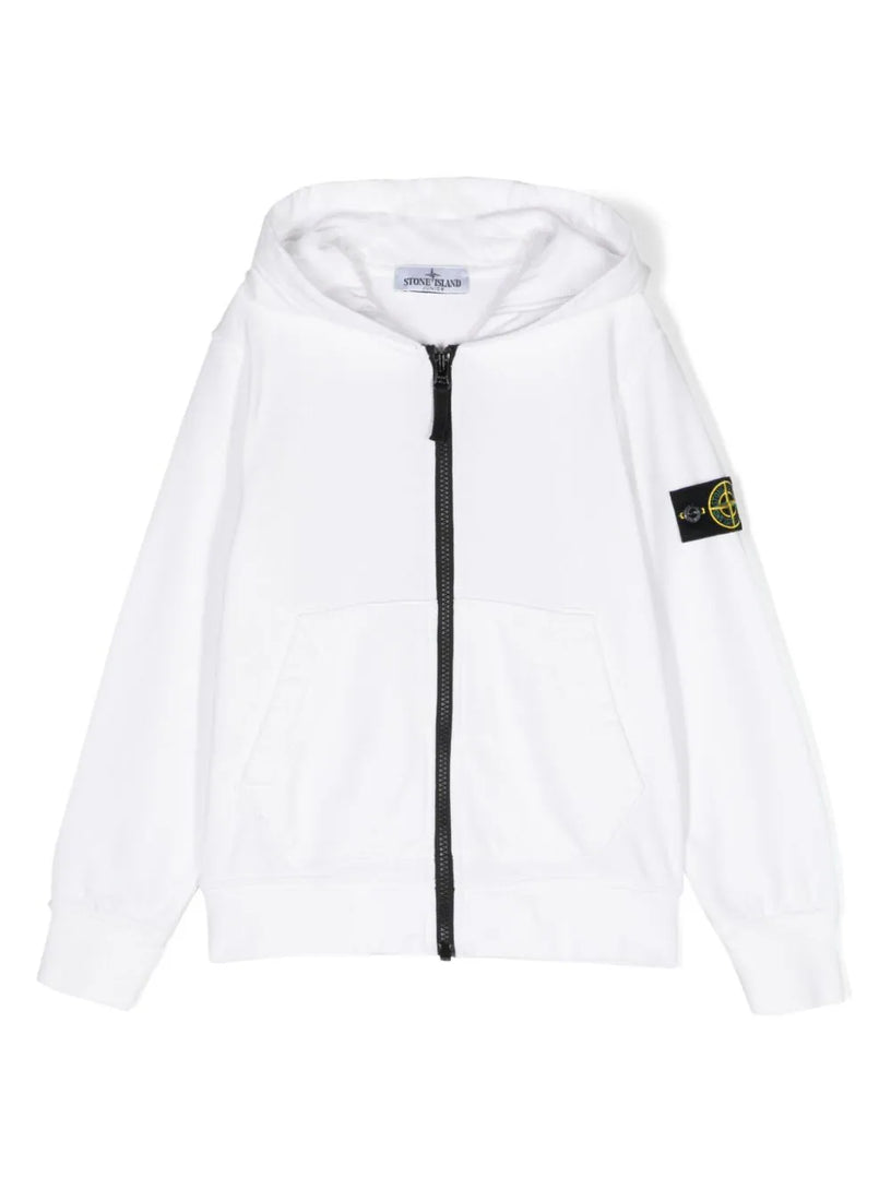 Full-zipper hooded sweatshirt