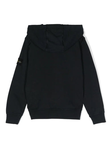 Full-zipper hooded sweatshirt