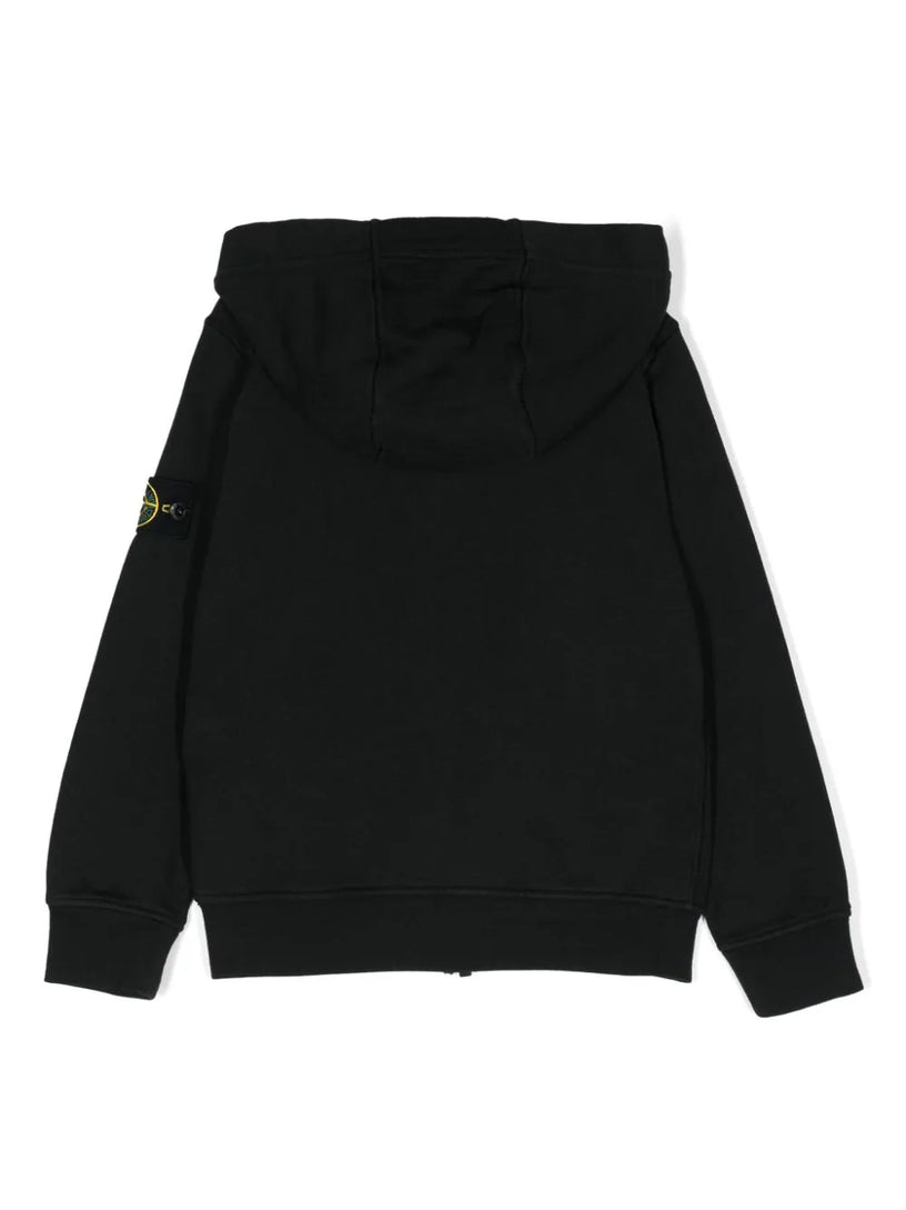 Full-zipper hooded sweatshirt