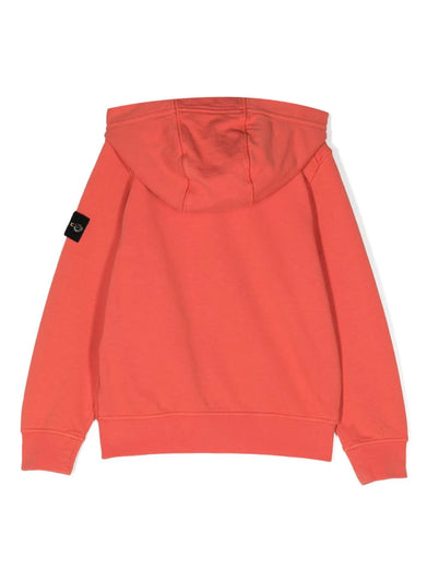 Full-zipper hooded sweatshirt