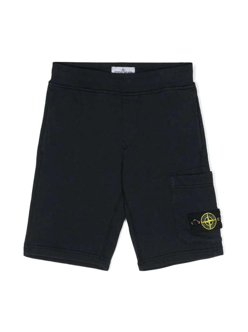 STONE ISLAND Kids Fleece cargo shorts