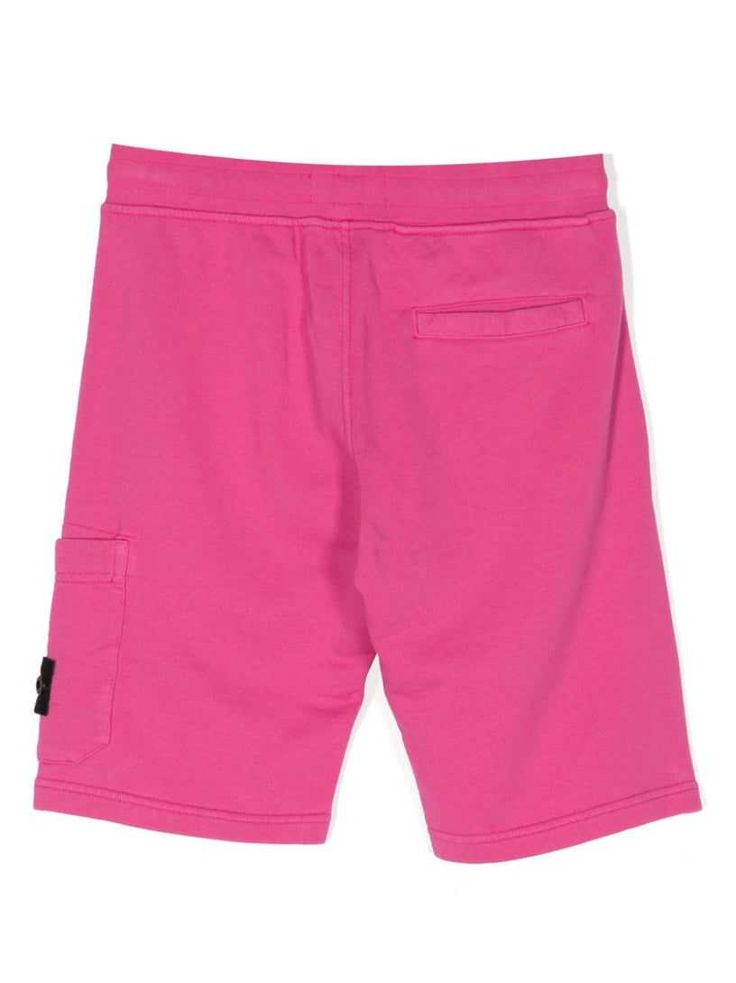 Fleece cargo shorts