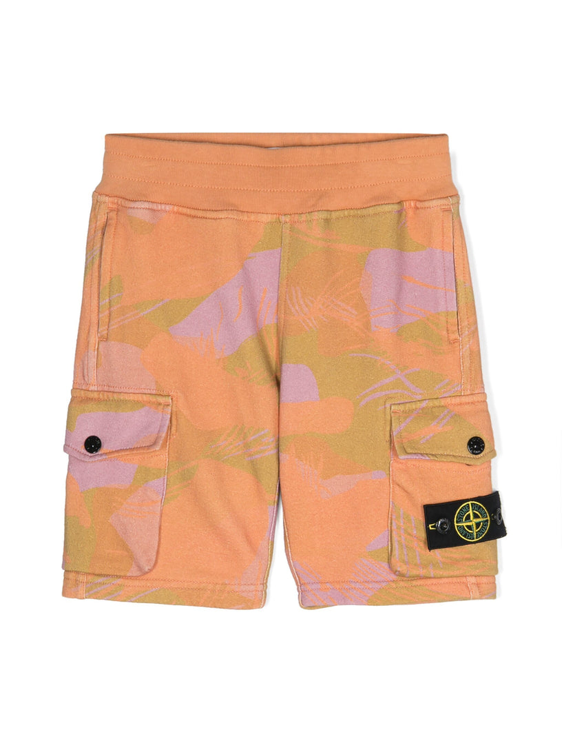 STONE ISLAND Kids Cargo sweat shorts