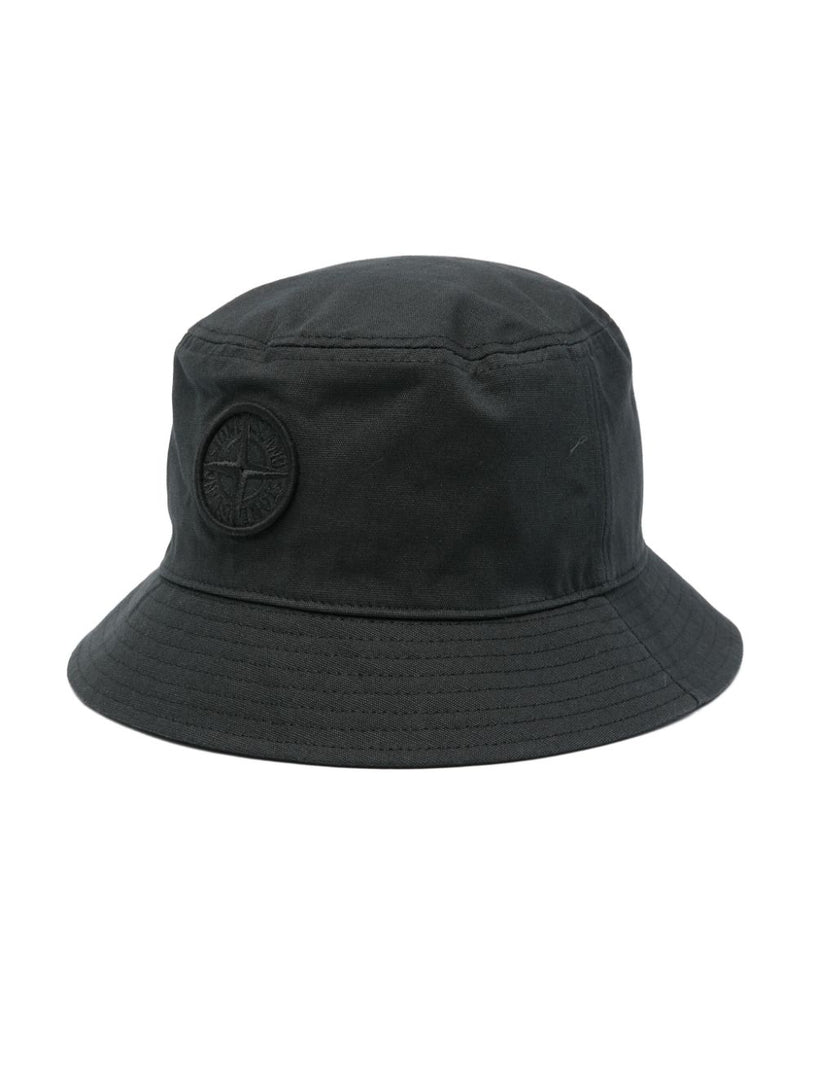 STONE ISLAND Kids Cotton rep bucket hat