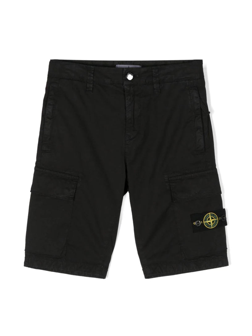 STONE ISLAND Kids Cargo bermuda shorts