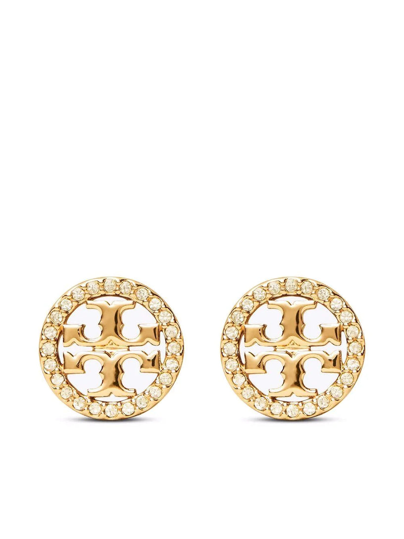 Miller stud earrings with pavé