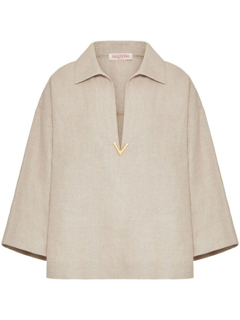 Valentino Garavani Linen canvas top