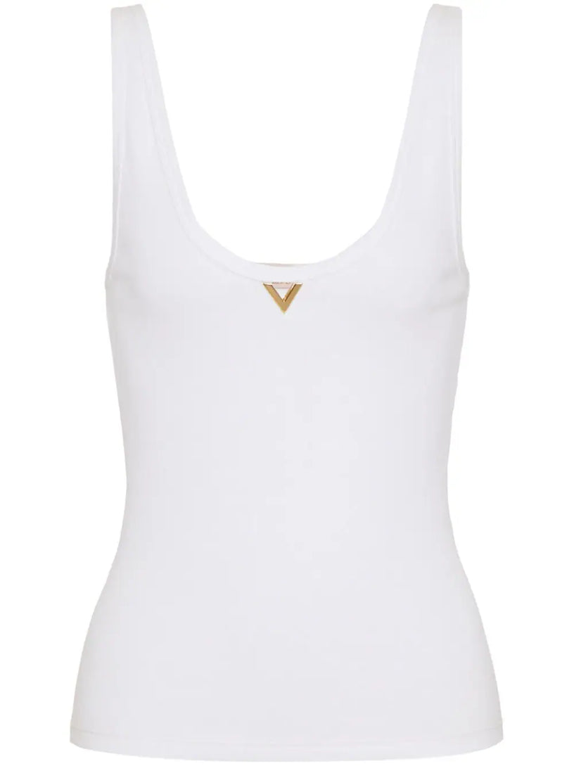 Valentino Garavani Top in ribbed cotton