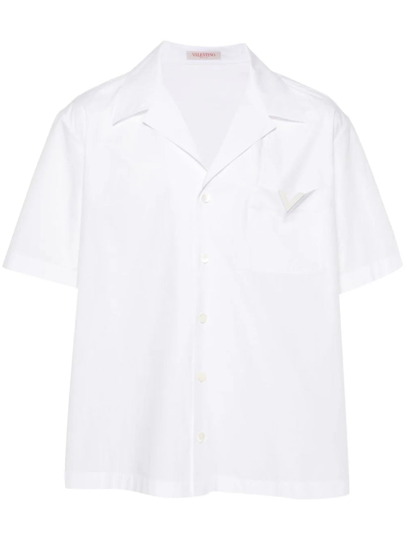 Valentino Garavani Bowling shirt with rubberised v detail