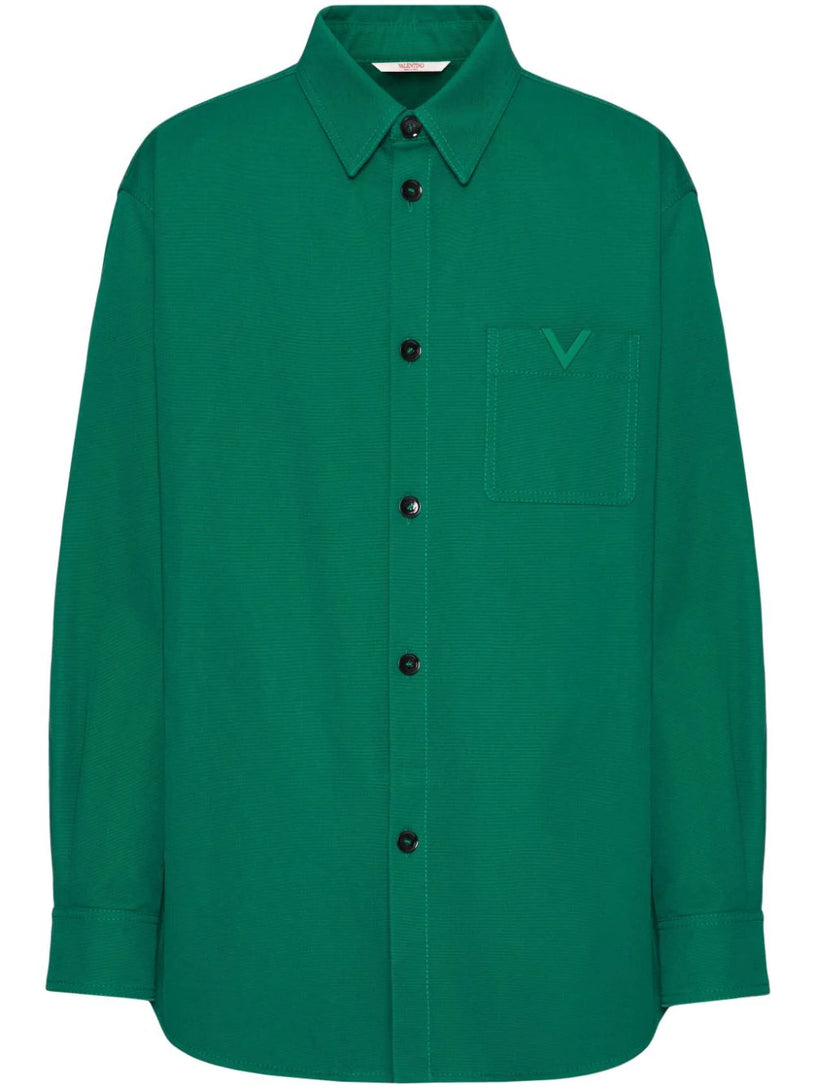 Valentino Garavani Shirt jacket with rubberised v detail