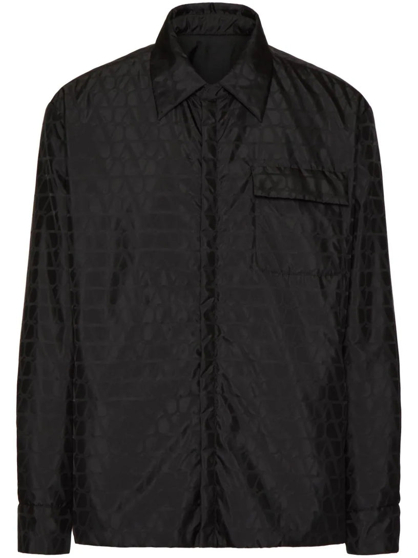 Valentino Garavani Nylon jacket with all-over toile iconographe motif