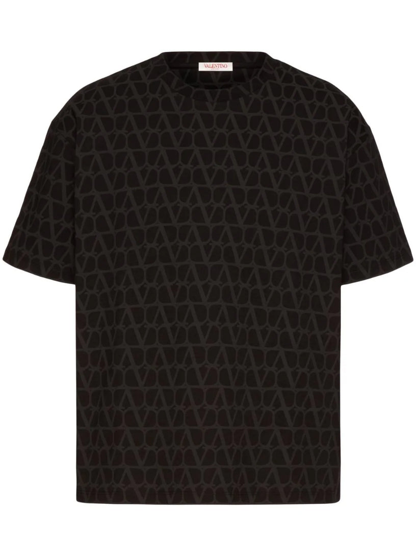 Valentino Garavani Cotton t-shirt with all-over toile iconographe print