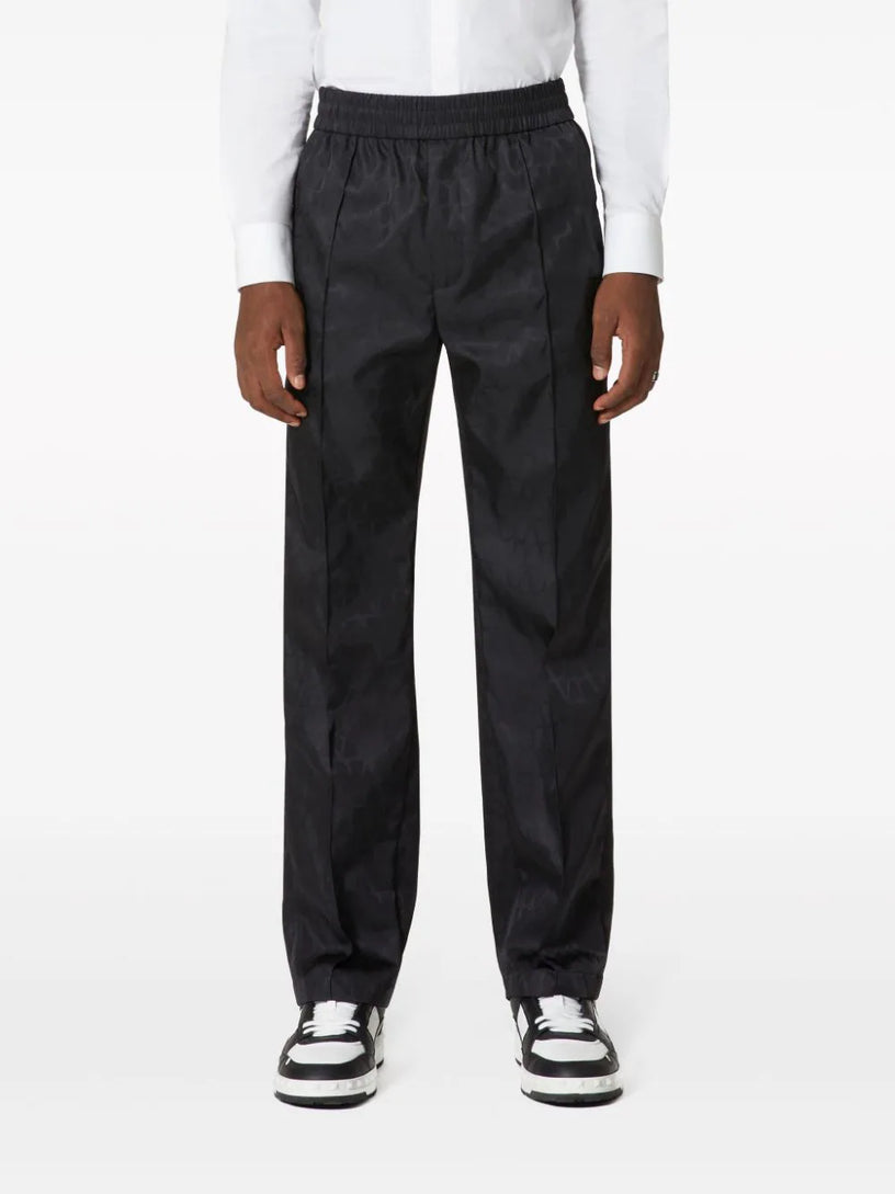 Nylon trousers with all-over Toile Iconographe motif