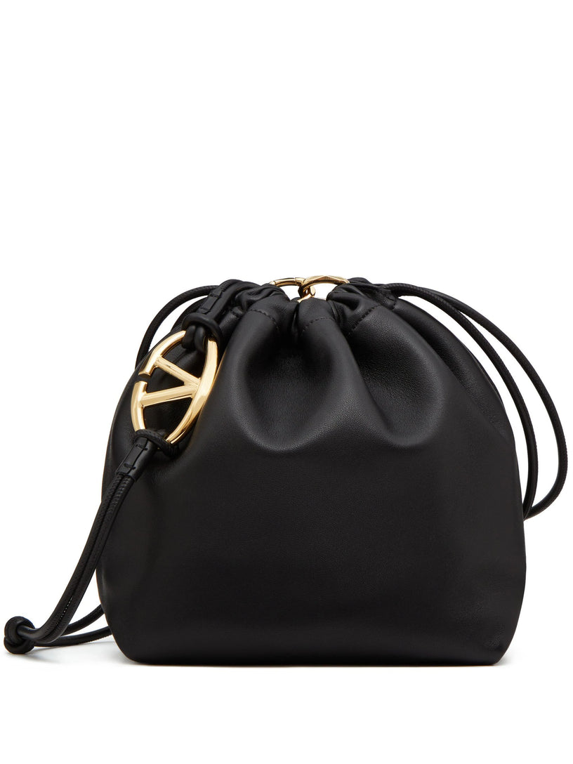 Valentino Garavani Vlogo pouf nappa leather pouch