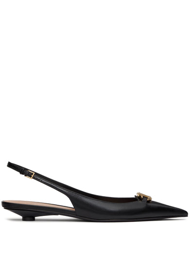 The Bold Edition VLogo slingback ballerinas