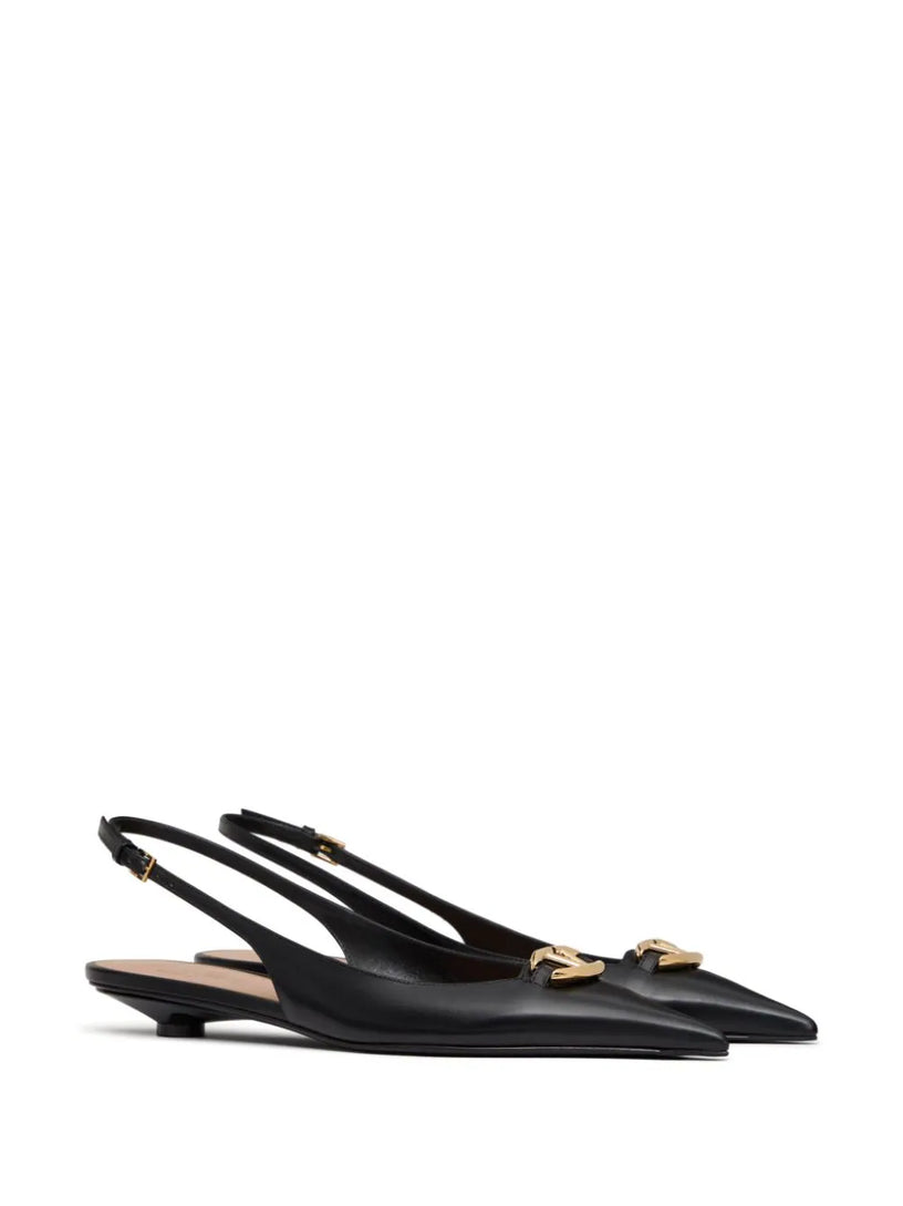 The Bold Edition VLogo slingback ballerinas