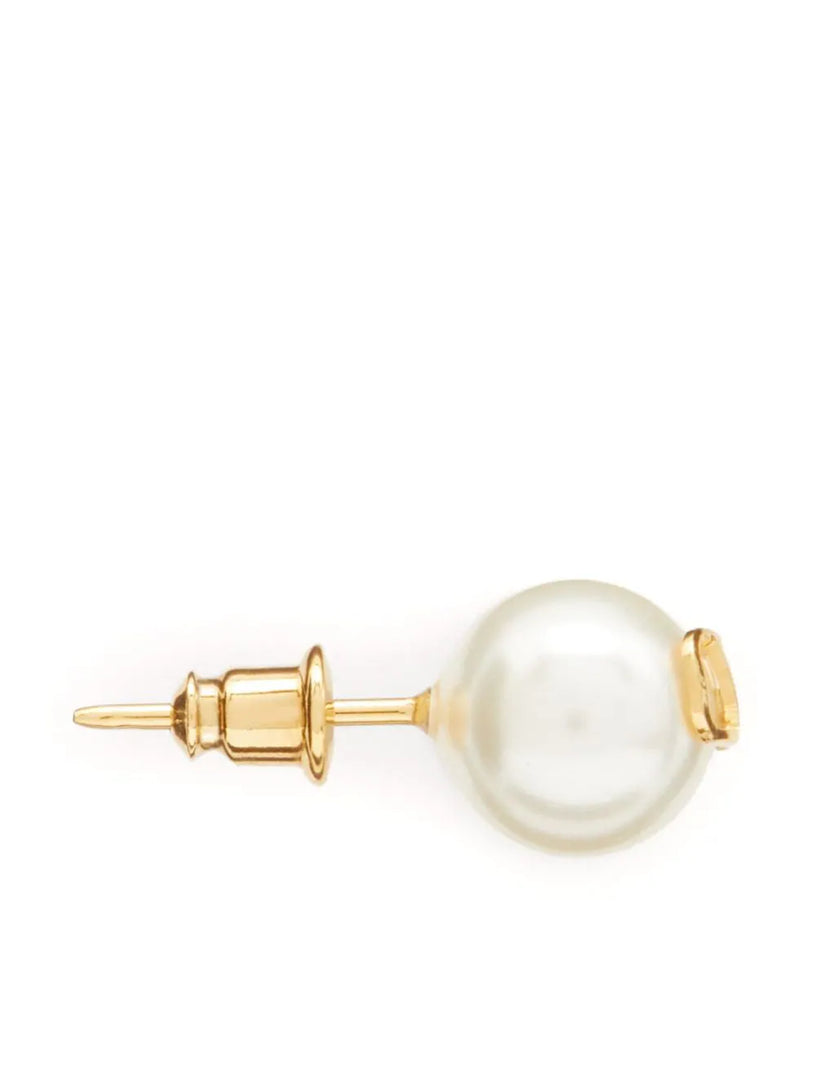 VLogo Signature pearl earrings