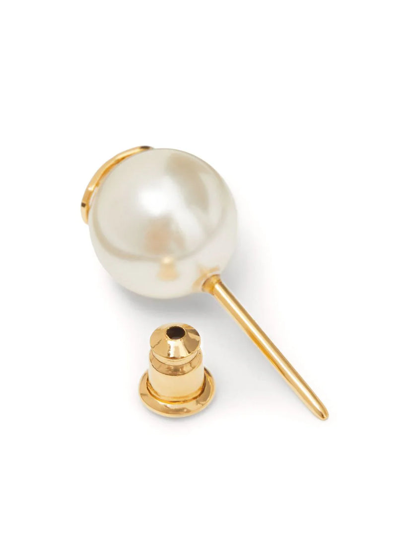 VLogo Signature pearl earrings