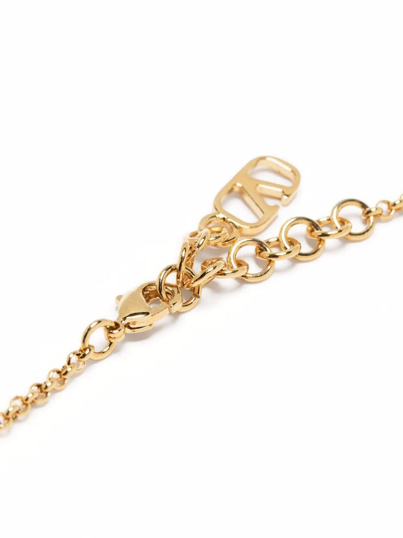 VLogo Signature bracelet in metal and Swarovski® crystals