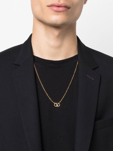 VLogo Signature necklace in metal