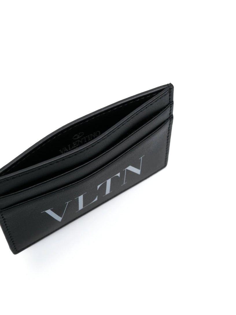 VLTN  pocket card holder in calfskin