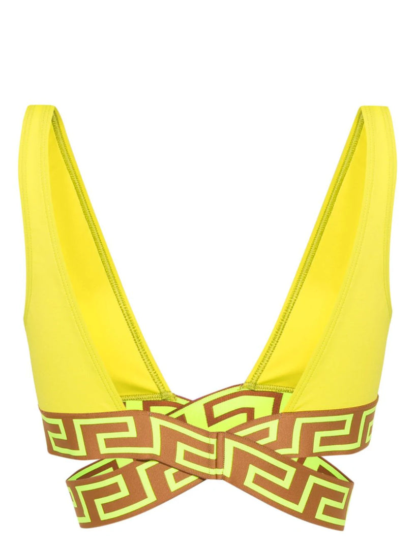 Greca Border Bikini Top