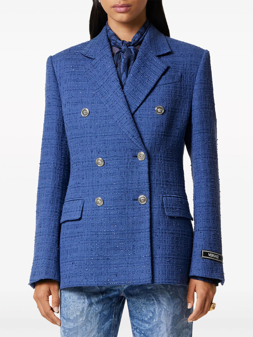 Bouclé tweed blazer