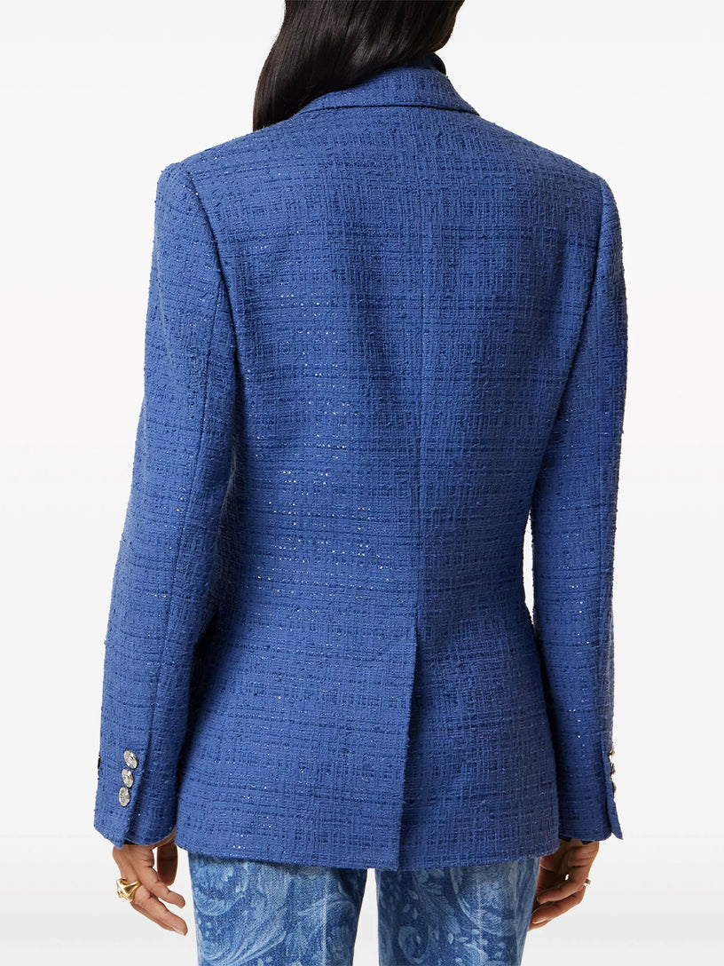 Bouclé tweed blazer